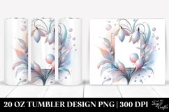 abstract Pastel Shiny Snowdrop | 20 oz Tumbler Product Image 1