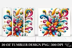 Colorful Whimsical Tumbler Product Image 1