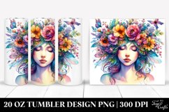 Floral Fairy Watercolor Tumbler Product Image 1
