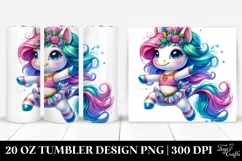 Colorful Vibrant Unicorn Tumbler Product Image 1