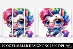 Baby Unicorn Jumping | 20 oz Tumbler Product Image 1