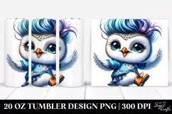 Baby Owl Jumping | 20 oz Tumbler Product Image 1