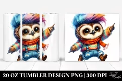 Baby Owl Jumping | 20 oz Tumbler Product Image 1