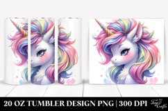 Pastel Baby Unicorn Haircut | 20 Oz Tumbler Product Image 1