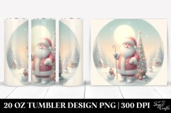 Pastel Christmas Santa Clipart 20 Oz Tumbler Product Image 1