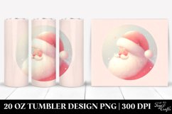 Pastel Christmas Santa Clipart 20 Oz Tumbler Product Image 1