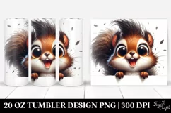 Funny Squirrel Peek-a-Boo | 20 Oz Tumbler Product Image 1