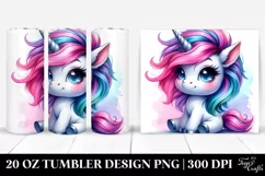 Baby Unicorn Sitting | 20 oz Tumbler Product Image 1