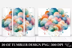 Whimsical Watercolor Cloud | 20 oz Tumbler Product Image 1