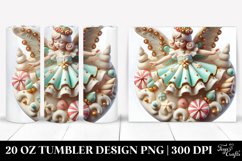 Pastel Martzipan Christmas Angel Clipart, Transparent 20 Oz Product Image 1