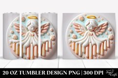 Pastel Martzipan Christmas Angel Clipart, Transparent 20 Oz Product Image 1