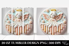 Pastel Martzipan Christmas Angel Clipart, Transparent 20 Oz Product Image 1