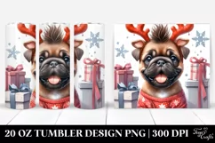 Enthusiastic Baby Bullmastiff, Watercolor 20 Oz Tumbler Product Image 1