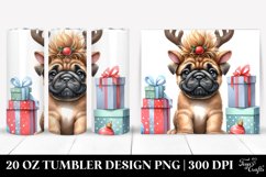 Adorable Baby Bullmastiff, Transparent 20 Oz Tumbler Product Image 1