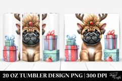 Adorable Baby Bullmastiff, Transparent 20 Oz Tumbler Product Image 1