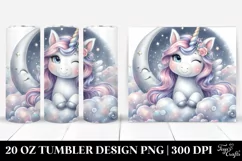 Magical Moon Unicorn | 20 Oz Tumbler Product Image 1