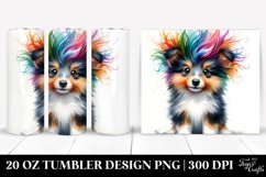 Vibrant Collie Baby | 20 oz Tumbler Product Image 1