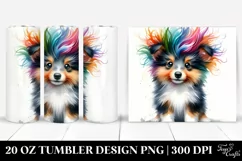 Vibrant Collie Baby | 20 oz Tumbler Product Image 1