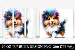 Vibrant Collie Baby | 20 oz Tumbler Product Image 1