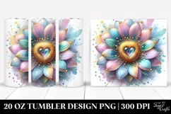 Detailed Shiny Sunflower Tumbler Product Image 1
