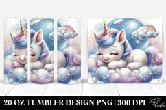 Bubble Baby Unicorn | 20 Oz Tumbler Product Image 1
