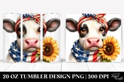 Confused Cow Portrait | 20 Oz Tumbler Product Image 1