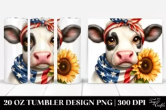 Confused Cow Portrait | 20 Oz Tumbler Product Image 1