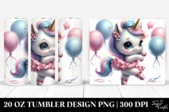 Dancing Baby Unicorn | 20 Oz Tumbler Product Image 1