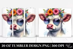 Cute Baby Cow Modest 20 Oz Tumbler Product Image 1