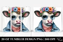 Cute Baby Cow Modest 20 Oz Tumbler Product Image 1