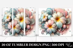 Abstract Primrose, Retro 20 Oz Tumbler Product Image 1