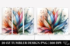 Abstract Wooden Tulip Clipart 20 Oz Tumbler Product Image 1