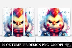 Cute Watercolor Baby Chicken Clipart Product Image 1