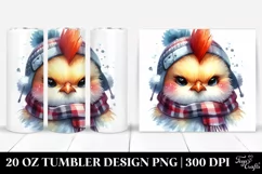 Cute Watercolor Baby Chicken Clipart Product Image 1