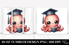 Cute Baby Octopus with Graduation Cap Product Image 1