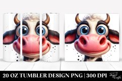 Funny Cow Portrait | 20 Oz Tumbler Product Image 1
