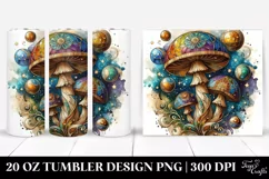 Detailed Stained Mushroom Tumbler Product Image 1