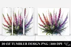 Glossy Watercolor Heather | 20 Oz Tumbler Product Image 1