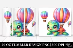 Cute Baby Turtle Resting | 20 Oz Tumbler Product Image 1
