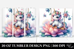Swinging Unicorn | 20 Oz Tumbler Product Image 1