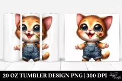 Excited Baby Cat | 20 Oz Tumbler Product Image 1