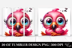 Sleeping Baby Flamingo | 20 Oz Tumbler Product Image 1