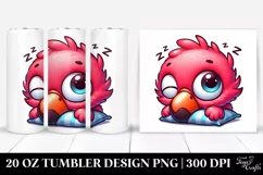 Sleeping Baby Flamingo | 20 Oz Tumbler Product Image 1