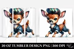 Cool Haircut Baby Deer | 20 oz Tumbler Product Image 1