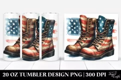 Washed Watercolor Boots | 20 Oz Tumbler Product Image 1