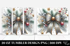 Whimsical Christmas Bow Clipart 20 Oz Tumbler Product Image 1