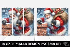 Santa Trough Chimney Tumbler Design Product Image 1