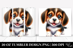 Adorable Beagle Puppy, 20 Oz Tumbler Product Image 1