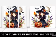Funny Witch Haloween Clipart 20 Oz Tumbler Product Image 1