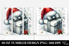 Washed Watercolor Present Clipart 20 Oz Tumbler Product Image 1